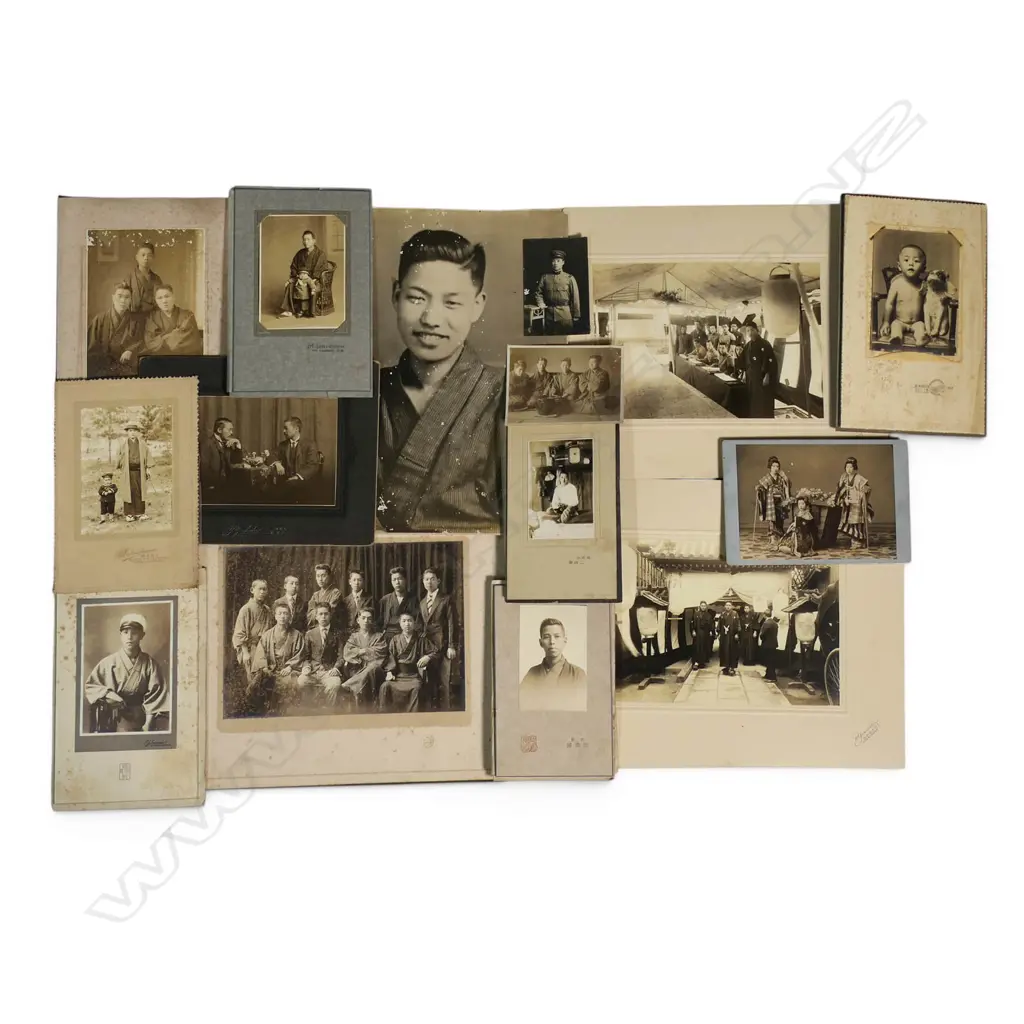 ASSORTED VINTAGE LG FORMAT PHOTOGRAPHS - JAPANESE PORTRAITS ETC Image 1++